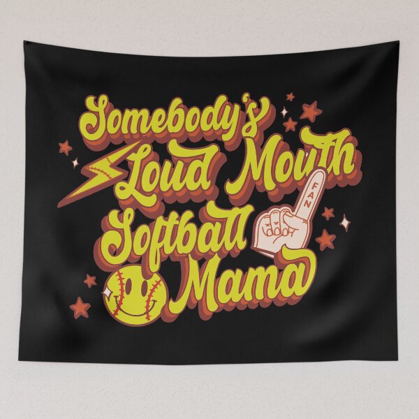 Item preview, Somebody's Loud Mouth Softball Mama - Mom's Day Softball designed and sold by printify.