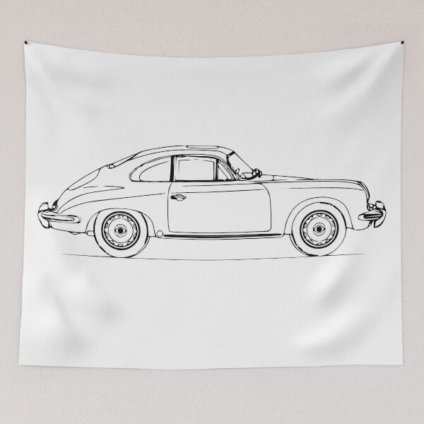 Item preview, Porsche 356 Silhouette (black) designed and sold by Beetle-Indust.
