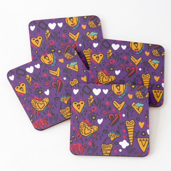 Item preview, Colorful Heart Shapes Pattern designed and sold by randrdesign.