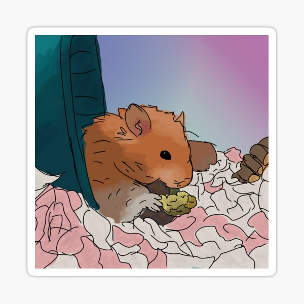 Syrian hamster Sticker