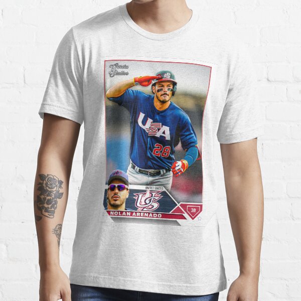 Men's Homage Nolan Arenado Gray St. Louis Cardinals Caricature Tri-Blend T-Shirt Size: Medium