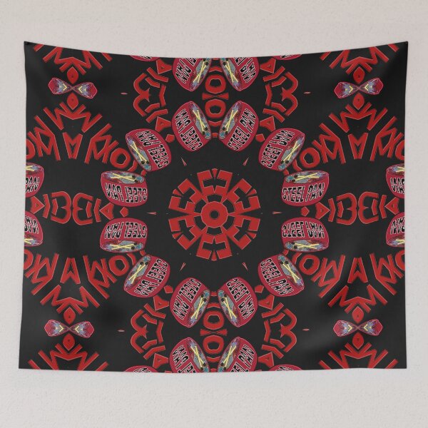 Item preview, *GREAT CARNIVAL OF TRINIDAD AND TOBAGO SOUVENIRS - STEEL DRUM STEEL PAN STEEL BAND - UNIQUE ABSTRACT CARIBBEAN GEOMETRIC ART PATTERN - DEEP INSPIRATION OF THE TRINIDADIAN FLAG* designed and sold by Ralek.