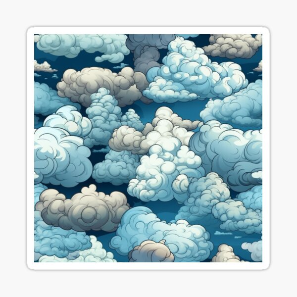 Item preview, Fluffy Clouds pattern  designed and sold by Yanivos.