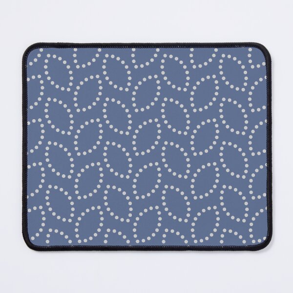 Item preview, Dots create leaves on a smoky blue background designed and sold by Vektoria.