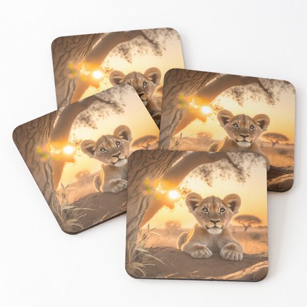 Item preview, Wild Baby Lion: Majestic Tree Portrait designed and sold by Pixelatedx.