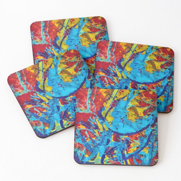 Item preview, abstract colorful splatter pattern II designed and sold by kbgraphicimages.