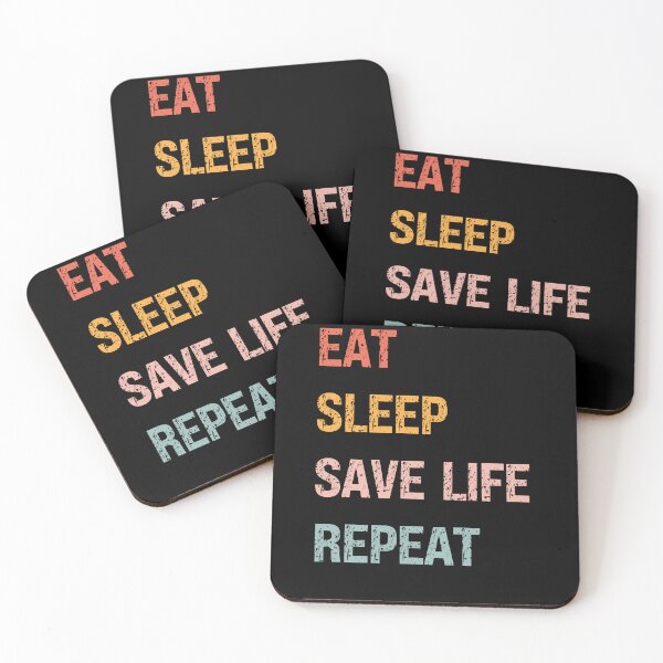 Item preview, Eat Sleep Save Life Repeat Text designed and sold by kelvinmunene13.