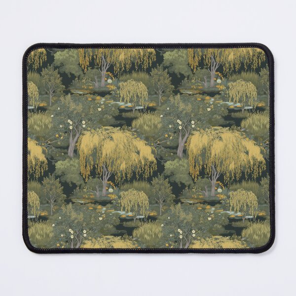 Item preview, Digital Willow Landscape Illustrated Pattern designed and sold by DigiDreamForest.