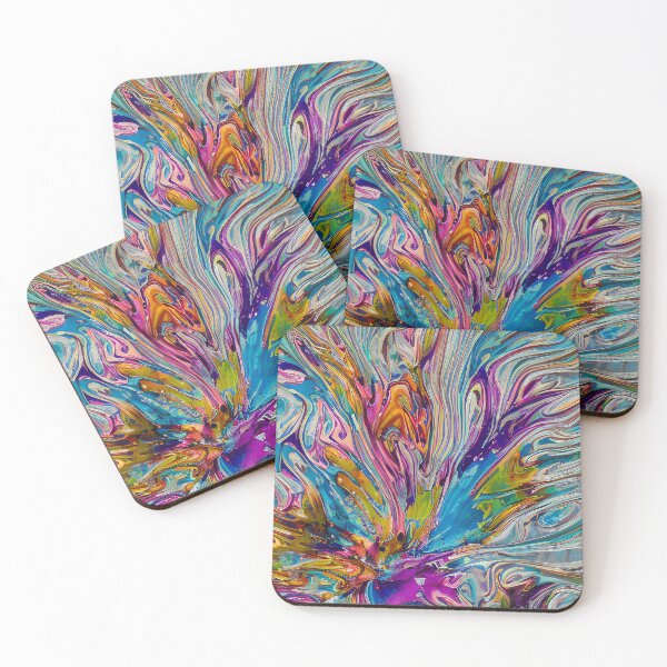 Item preview, abstract splatter color swirl designed and sold by kbgraphicimages.
