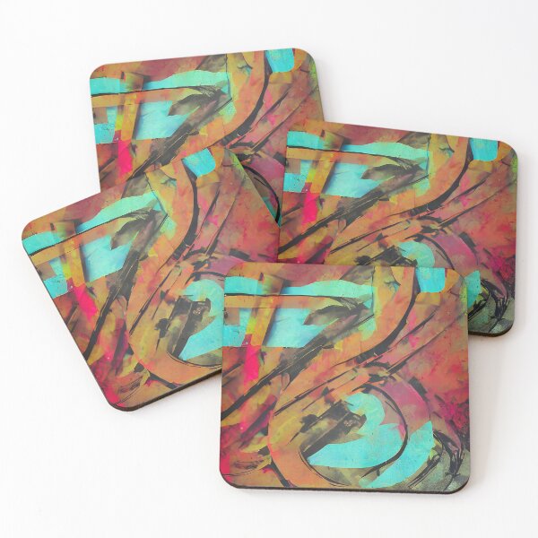 Item preview, abstract grunge semi-typographic pattern designed and sold by kbgraphicimages.