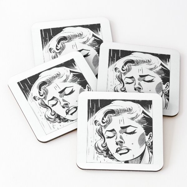 Item preview, Vintage Pulp Comic Sad Girl 1 designed and sold by heyhannaleah.