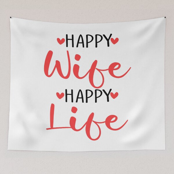 Item preview, Happy Wife Happy Life designed and sold by SunsetGloww.