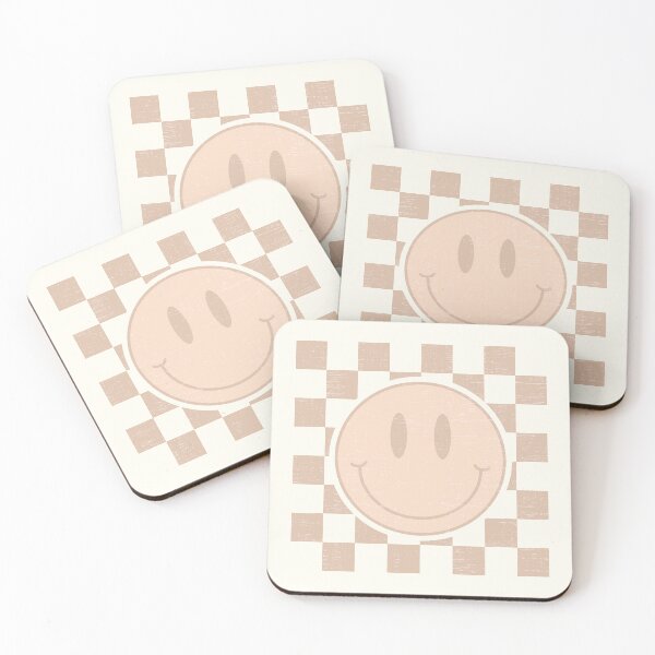 Item preview, checkered pattern smiley face designed and sold by Colorful-Inspo.