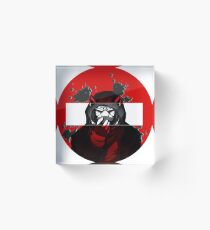 Do Not Enter - (White Tiger) Acrylic Block