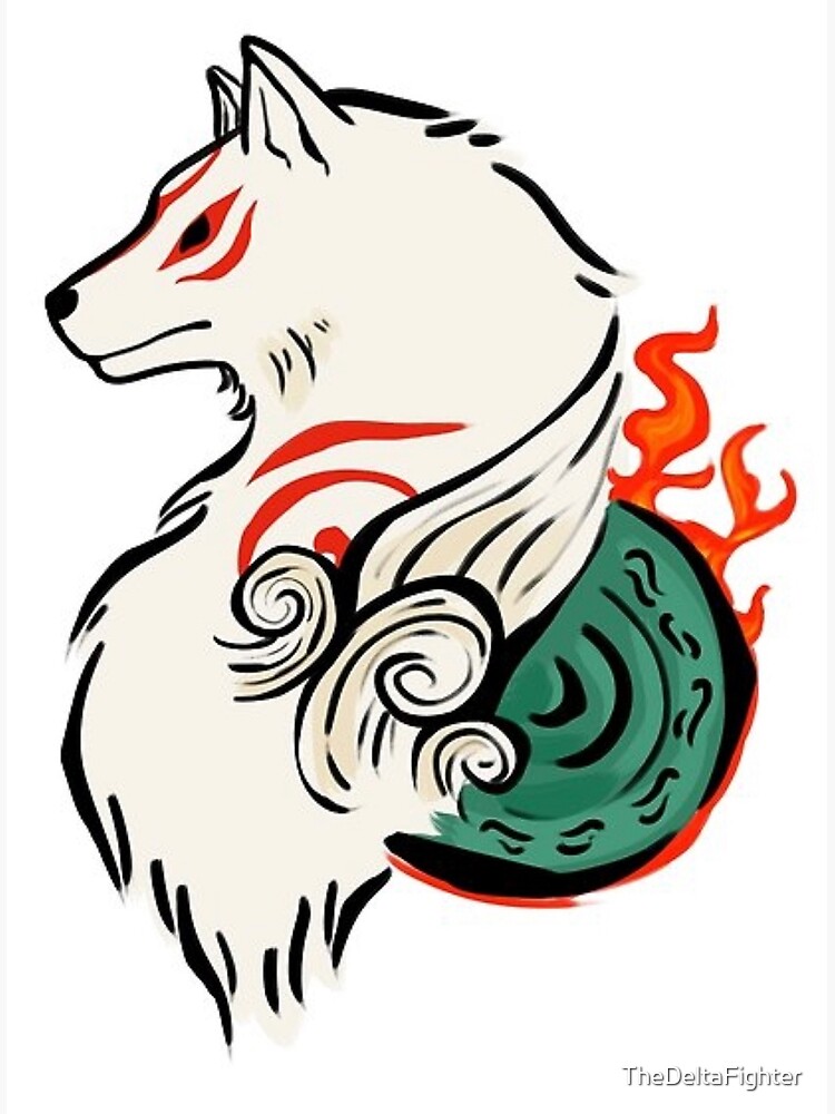 Okami Amaterasu Poster For Sale By Thedeltafighter Redbubble