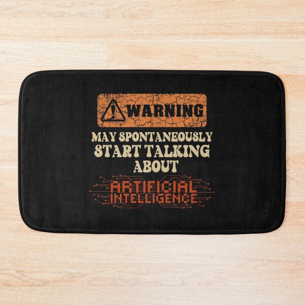 Item preview, Warning May spontaneously start talking about Artificial Intelligence  designed and sold by HomeCoquette.