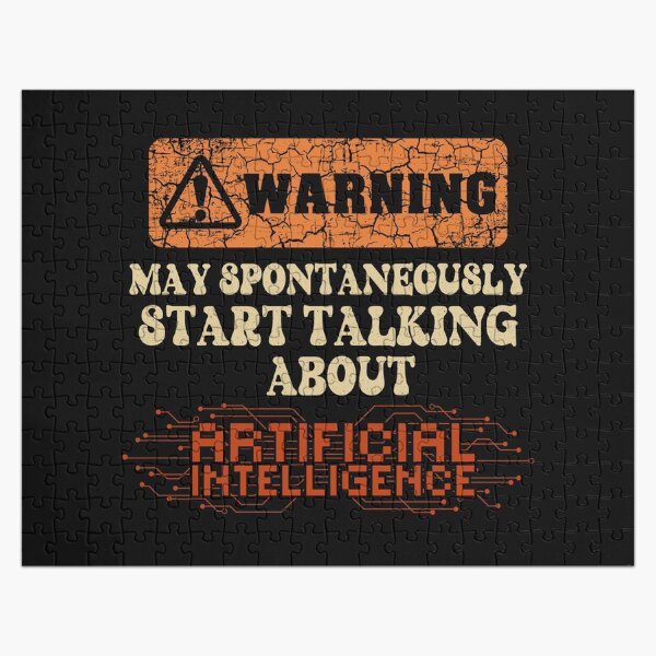 Item preview, Warning May spontaneously start talking about Artificial Intelligence  designed and sold by HomeCoquette.
