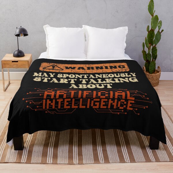 Item preview, Warning May spontaneously start talking about Artificial Intelligence  designed and sold by HomeCoquette.