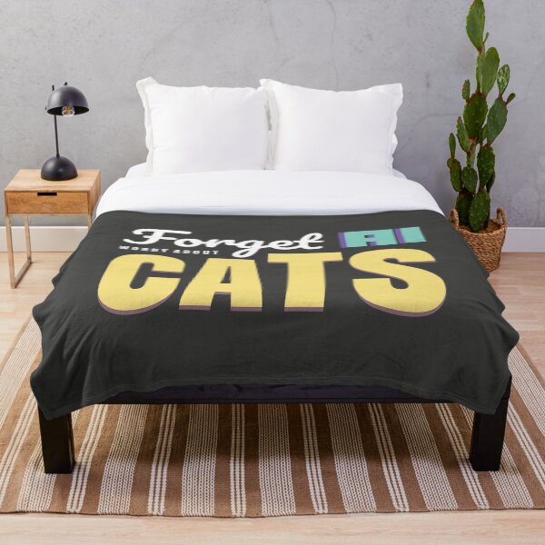Item preview, Forget AI. Worry About Cats. OpenAI ChatGPT Funny designed and sold by ItsRainingPxls.