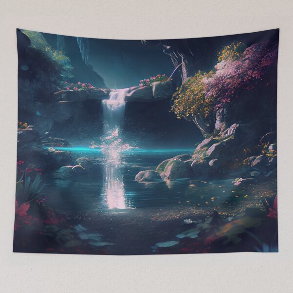 Item preview, Waterfall in Late Afternoon designed and sold by Apricoth311.