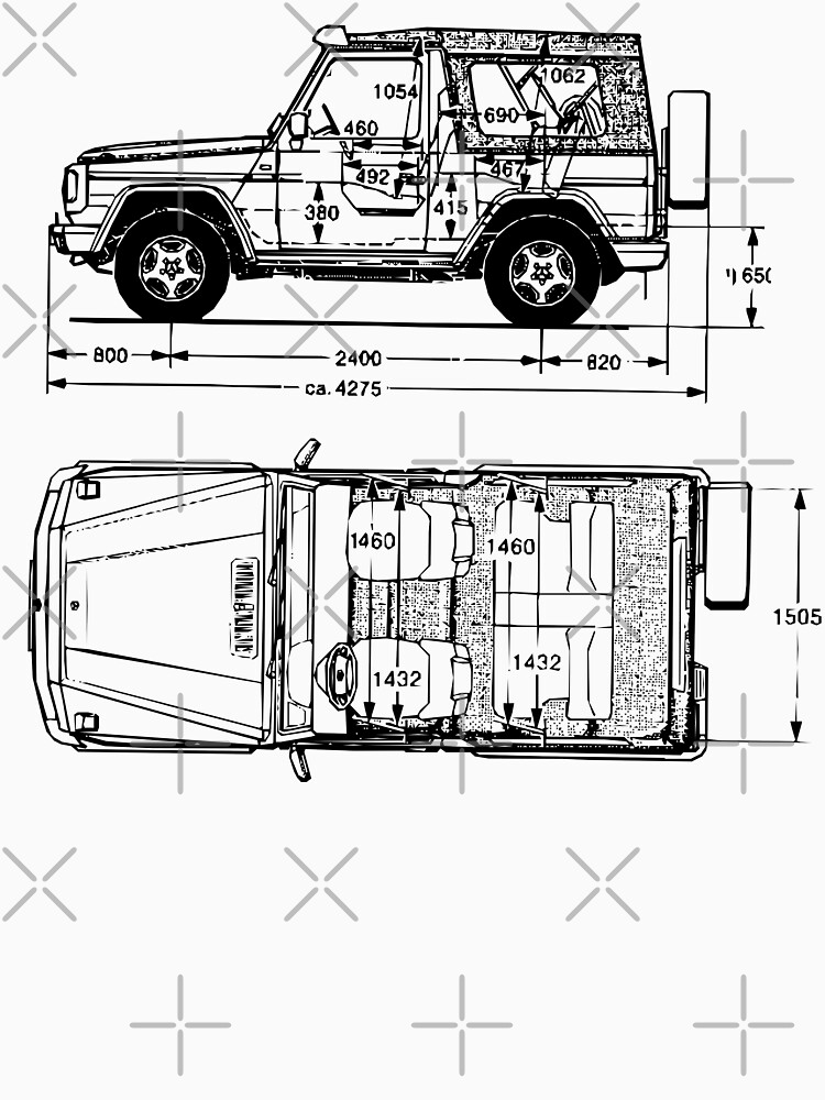 Disover G-Class Cabriolet Blueprint : Classic Craftsmanship | Essential T-Shirt 
