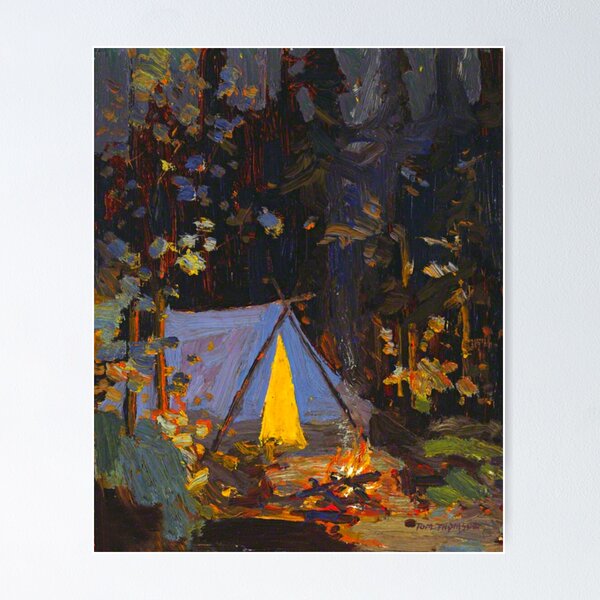 Item preview, Campfire (1916) by Tom Thomson. designed and sold by IORI-PROFILER.
