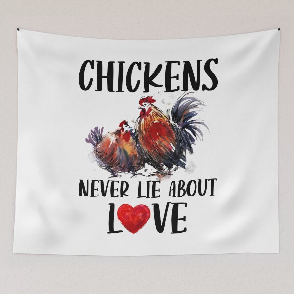 Item preview, Chickens Never Lie About Love designed and sold by SunsetGloww.