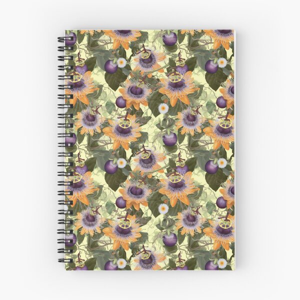 Item preview, PURPLE PASSION FRUIT AND PASSION FRUIT FLOWER VINE PATTERN designed and sold by BoriGrafico.
