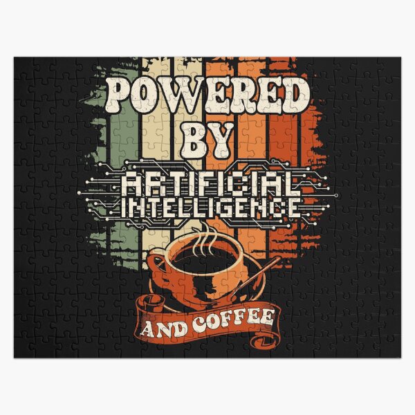 Item preview, Powered by Artificial Intelligence and Coffee designed and sold by HomeCoquette.