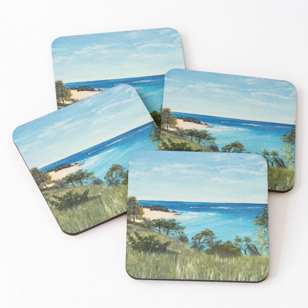 Item preview, Oil painting Sydney Beach Art print designed and sold by Deepthy.