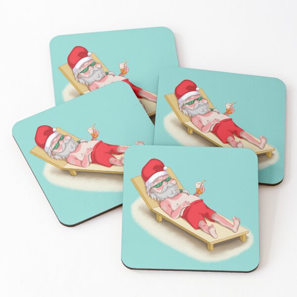 Item preview, Santa Claus on vacation at the beach designed and sold by JaquelineGiulia.