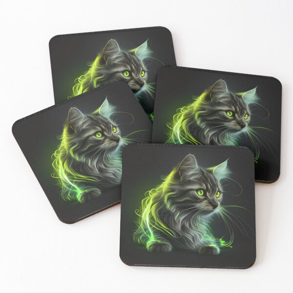 Item preview, Neon cat designed and sold by Alifoxs.