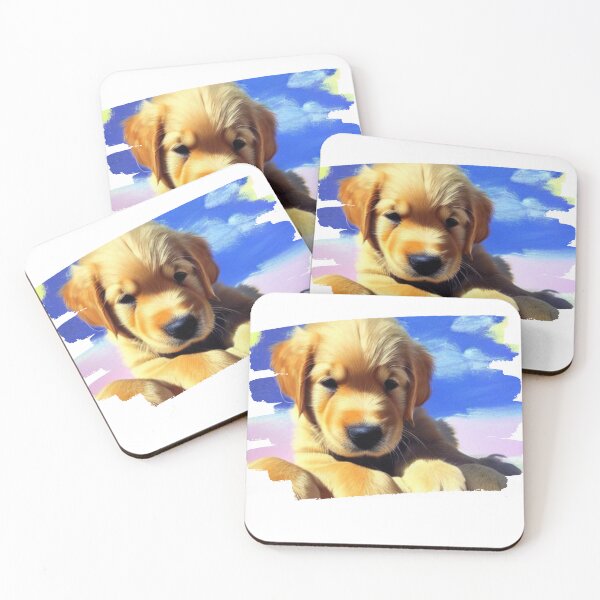 Item preview, Golden Perfection - Stunning Portrayal of a Beloved Retriever Companion Generated by AI - brushstroke frame designed and sold by Mechanical-Artt.