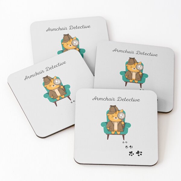 Item preview, Armchair Detective - Cute Cat Detective designed and sold by akaiawa.