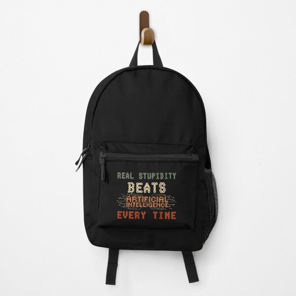 Item preview, Real stupidity beats artificial intelligence every time funny geek quote designed and sold by HomeCoquette.