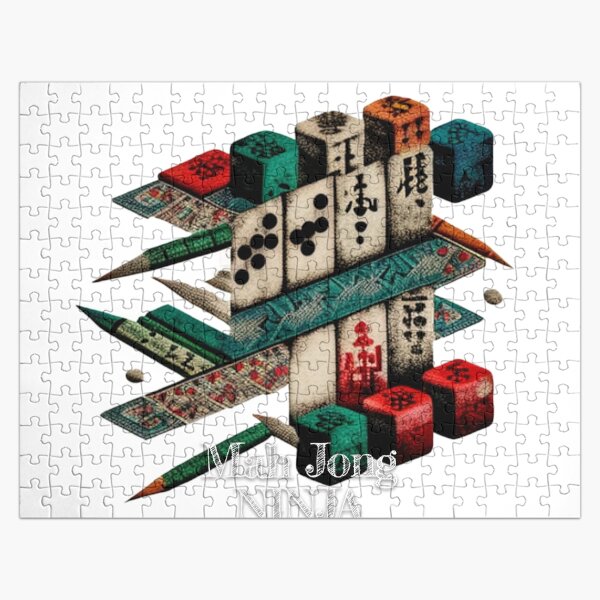 Solve Mahjong jigsaw puzzle online with 130 pieces