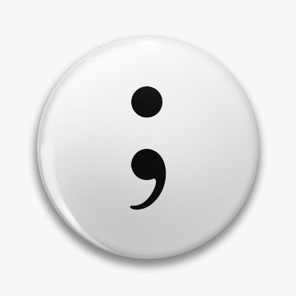 Item preview, Semi-colon / Semicolon (Black) designed and sold by STUDIO-72.