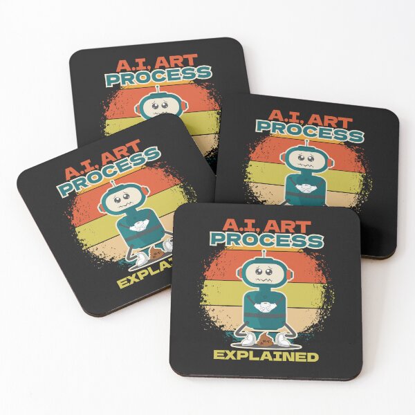 Item preview, Funny art process artificial explained intelligence sarcastic robot Gift for geek designed and sold by HomeCoquette.