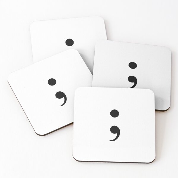 Item preview, Semi-colon / Semicolon (Black) designed and sold by STUDIO-72.