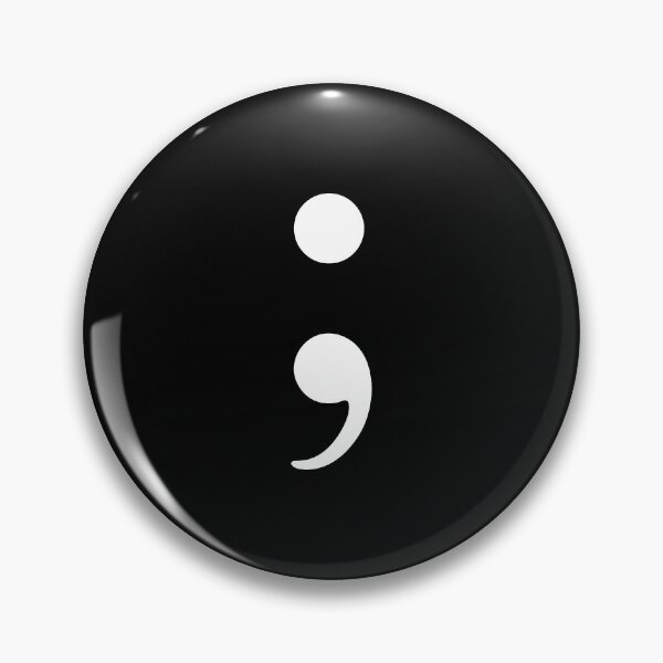 Item preview, Semi-colon / Semicolon (White) designed and sold by STUDIO-72.