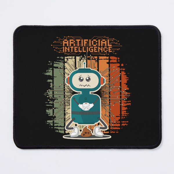 Item preview, Funny art process artificial intelligence sarcastic robot designed and sold by HomeCoquette.