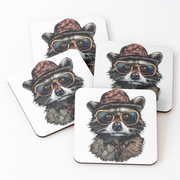 Item preview, mapache hipster designed and sold by iGift.