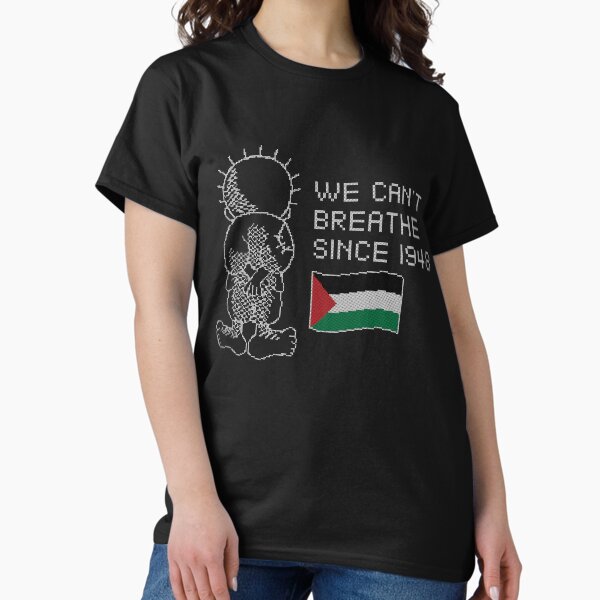 Item preview, Palestine Handhala We Can't Breathe Since 1948 Palestinians Right of Return - wht designed and sold by Hurriyyatee.