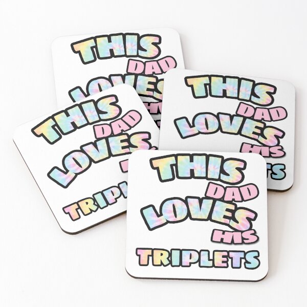 Item preview, This dad loves his triplets  designed and sold by HomeIsUs.