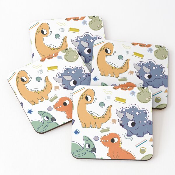 Item preview, Colourful Sweet Dinasours Pattern designed and sold by CaglaCokgezen.