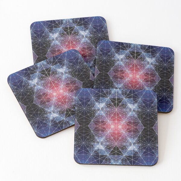 Item preview, geometric abstract colorful pattern designed and sold by ErhanArt.