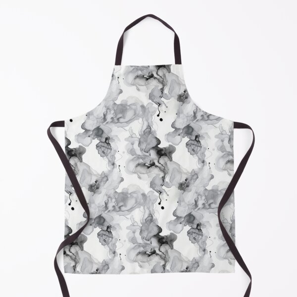 Item preview, Gray Monochrome Swirling Floral Pattern designed and sold by Expressive Vision.