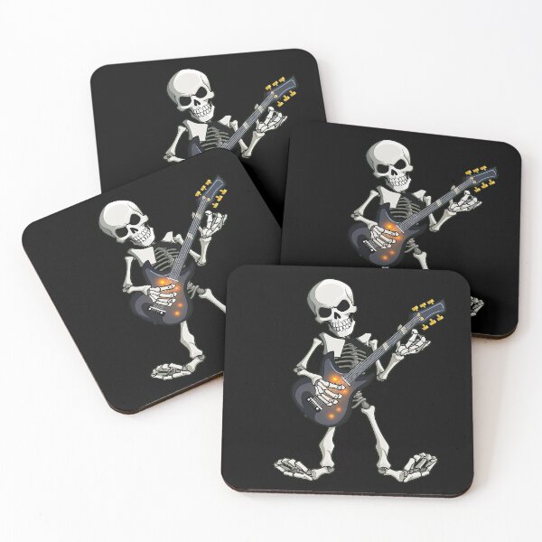 Item preview, Cartoon Skeleton Playing an Electric Guitar designed and sold by eddyscanyon.