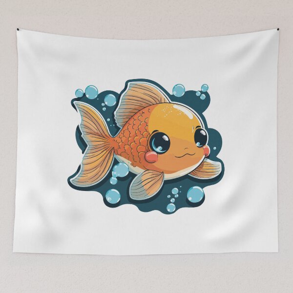 Item preview, A Cute and Charming Goldfish designed and sold by Colorful Dreams.