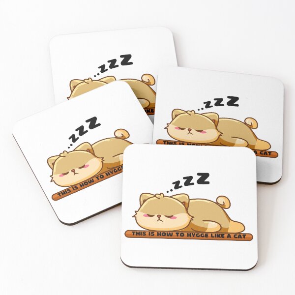 Item preview, How to Hygge like a Cat Funny Sleeping Cat designed and sold by CreationExpress.